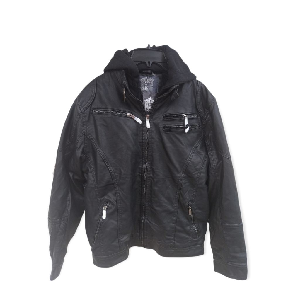 Bleu Grandeur Jacket & Leather Style. Size S